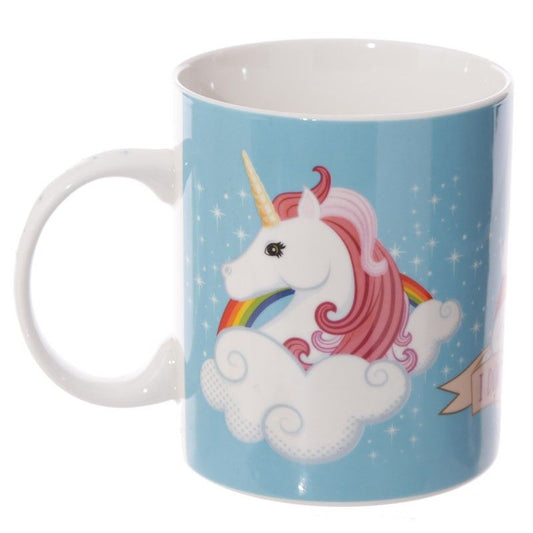 I Don't Believe in Humans Unicorn New Bone China Mug