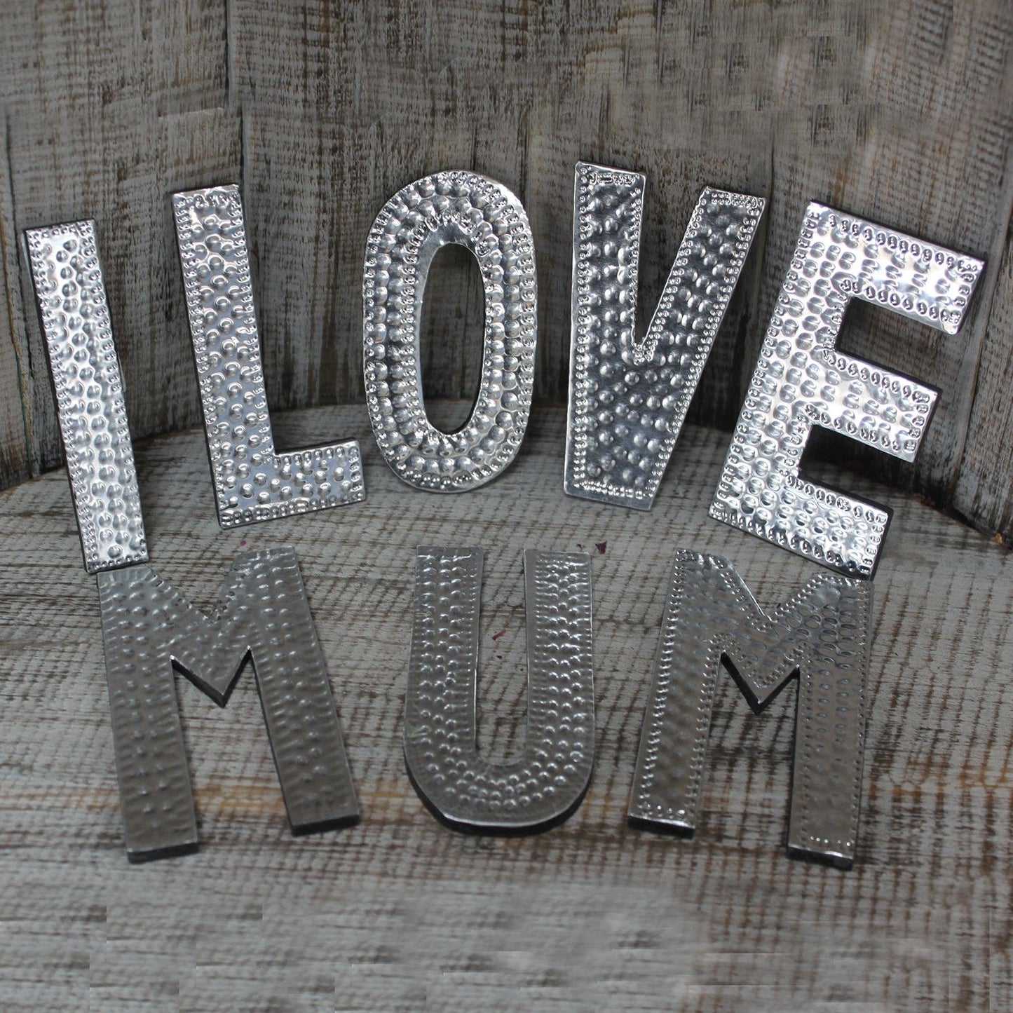 Sm Arty Aluminum Letters - I LOVE MUM