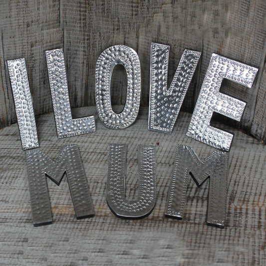 Sm Arty Aluminum Letters - I LOVE MUM