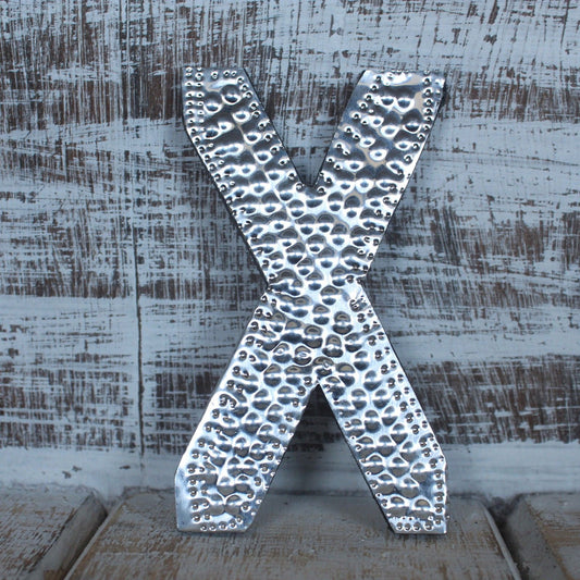 Sm Arty Aluminum Letters - X