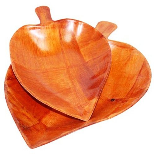 Med Cottonwood Leaf Shaped Baskets - 20cm