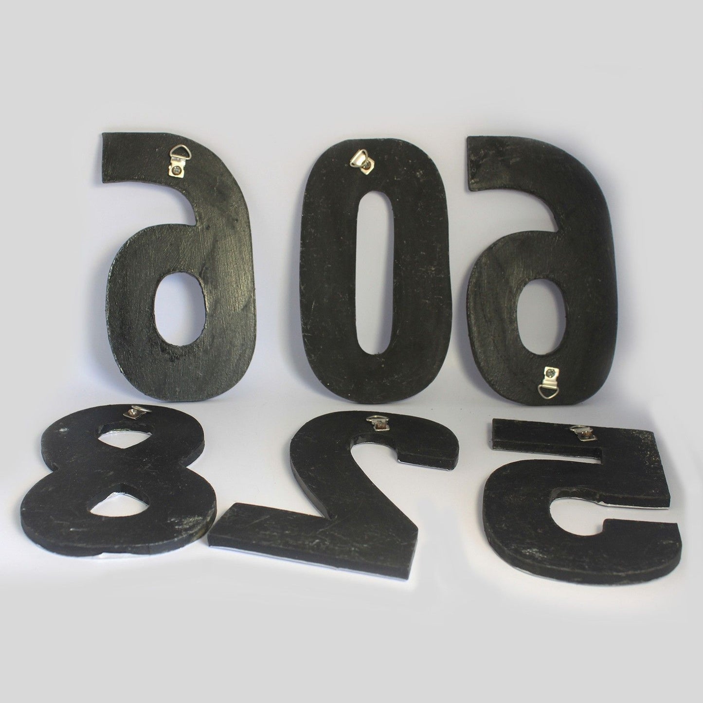 Lrg Arty Aluminum Letters - 1 Through 0