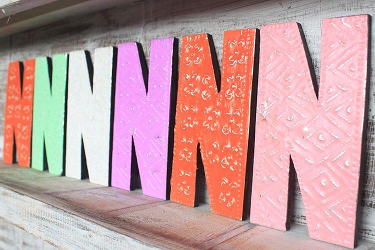 Letter "N" - Assorted Colours - 15cm