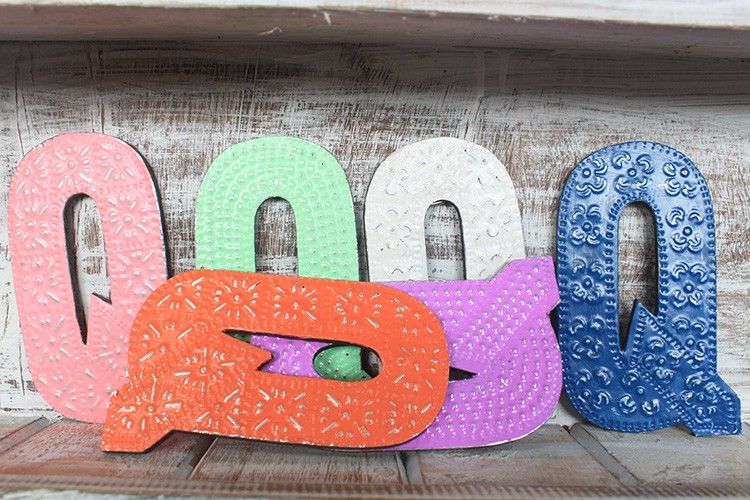 Letter "Q" - Assorted Colours - 15cm