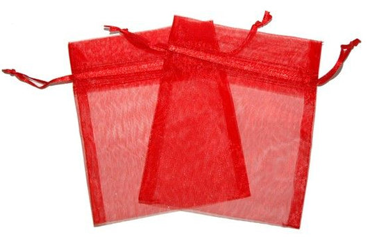 Med Organza Bags - Red