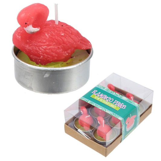 Tea Light Candle - Flamingo