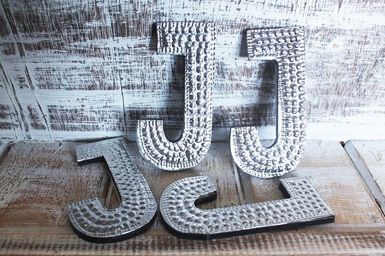 Sm Arty Aluminum Letters - J