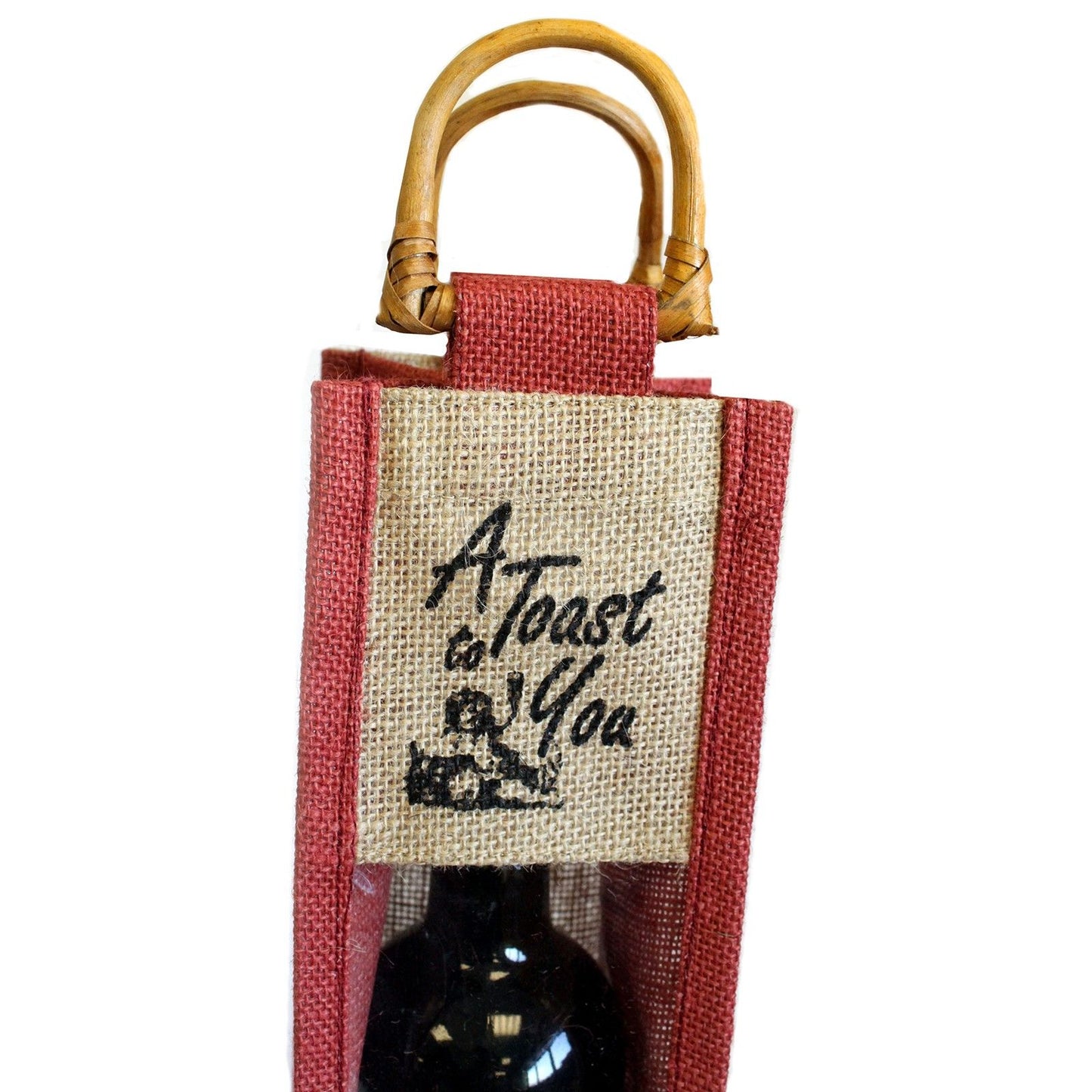 Cane Handle & PVC pannel - Burgundy - A Toast