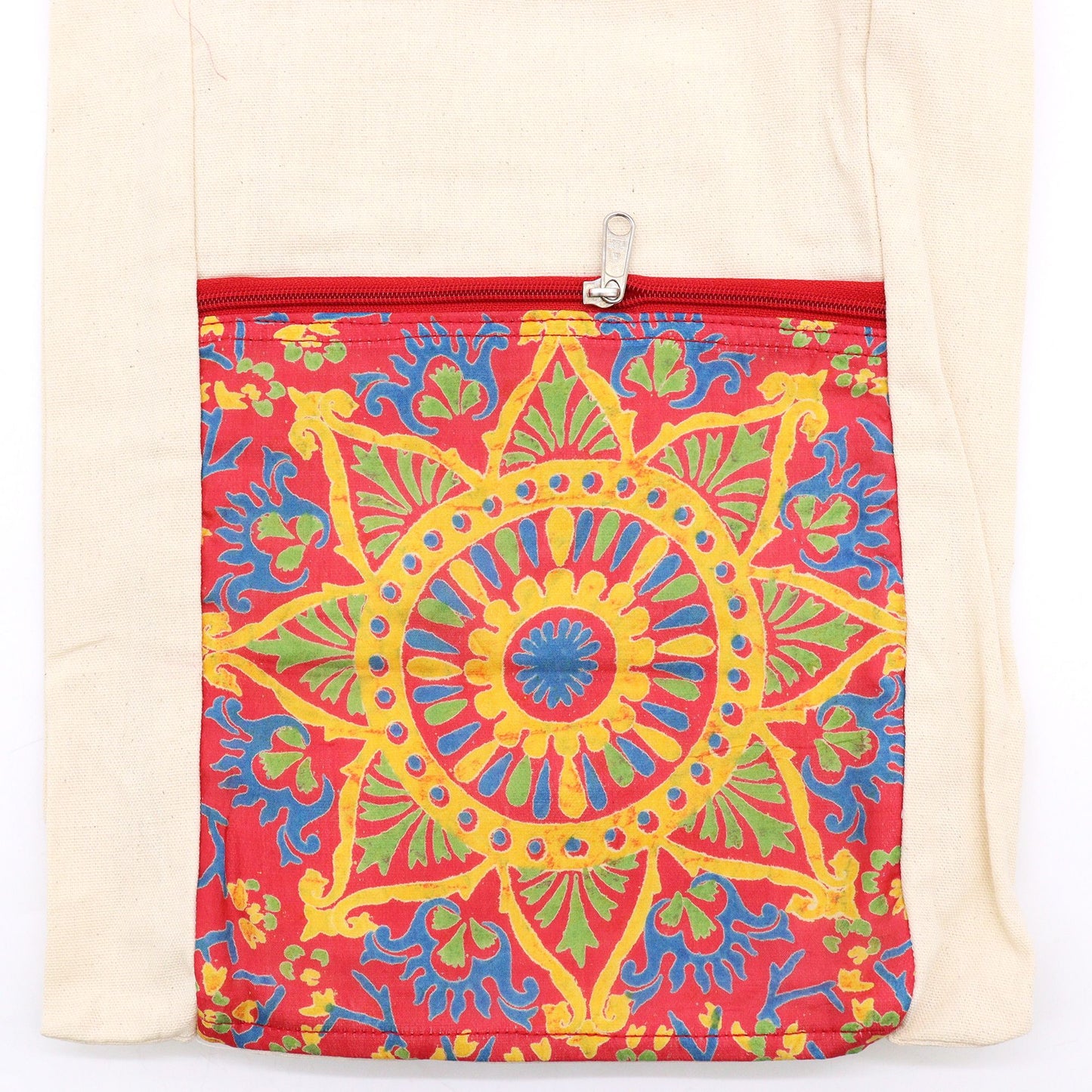 Sling Bag - Red Alpana Silk - Asst