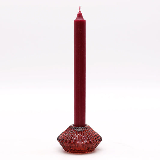 Flower Flip Dinner Candle / Tealight Holder - Vampire Red