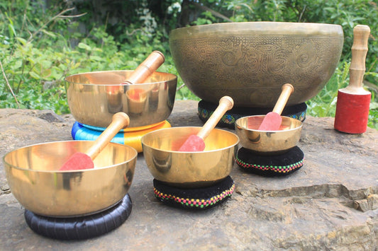 10cm Brass Singing Bowl Set
