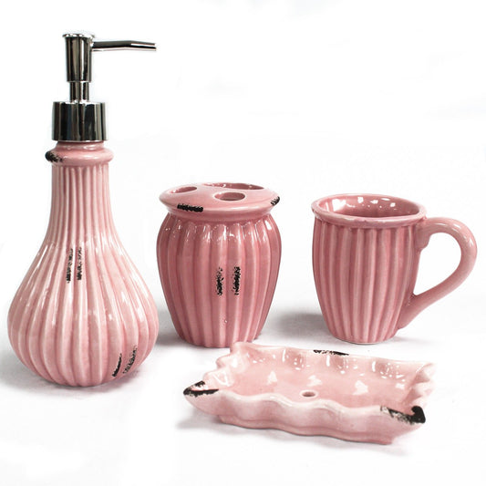 Vintage Bath Set - Antique Rose