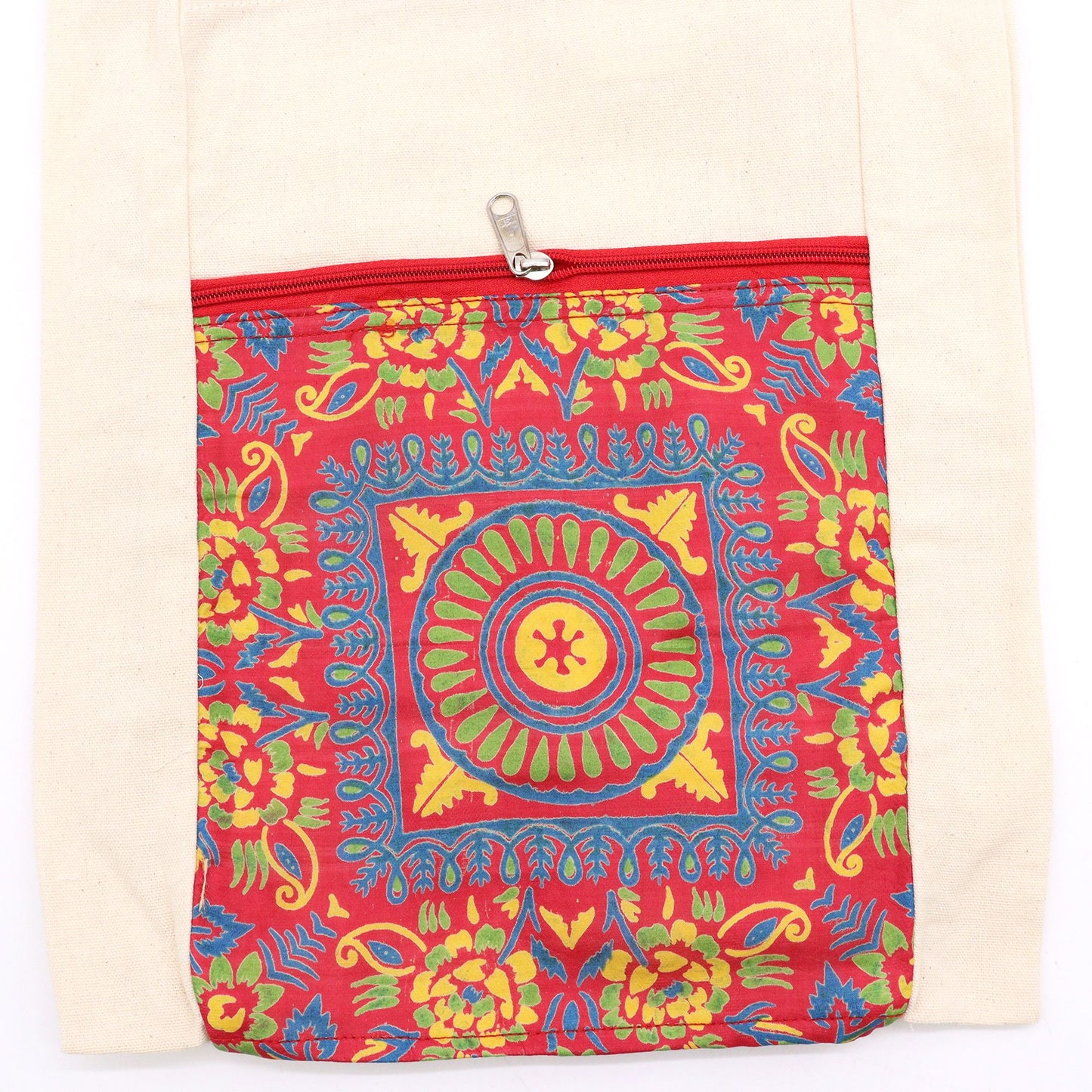 Sling Bag - Red Alpana Silk - Asst