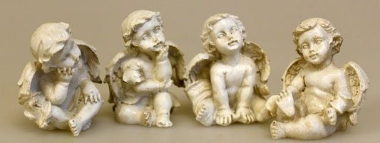 Vintage Cherubs - Set of 4 - Listening