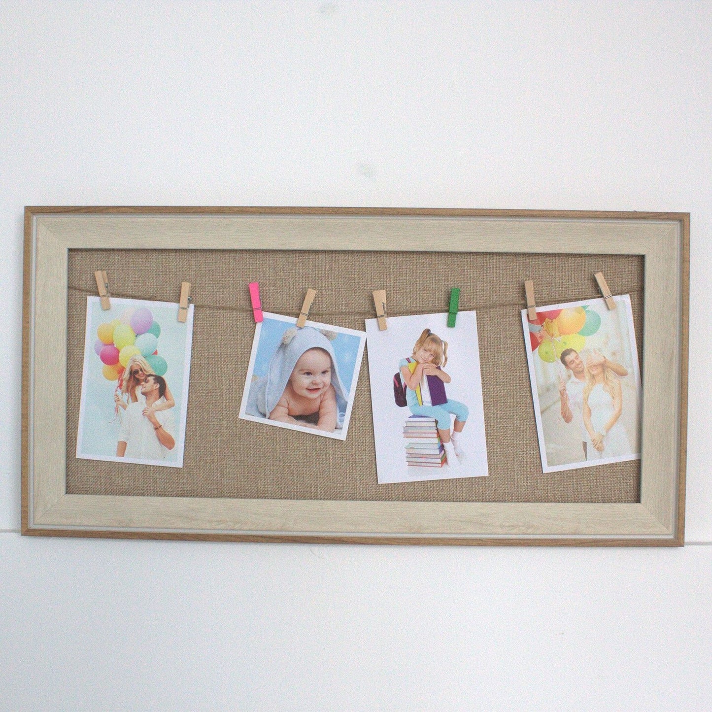 Med DIY Peg Photo Frames - Natural Jute