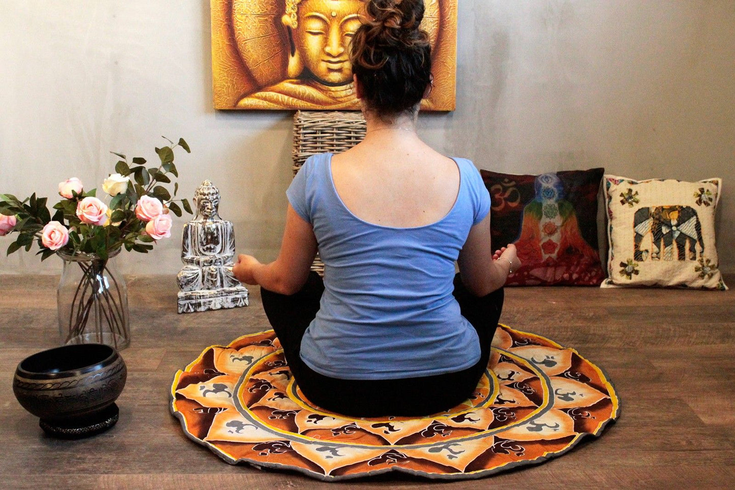 Round Bliss Mandala Meditation Mat