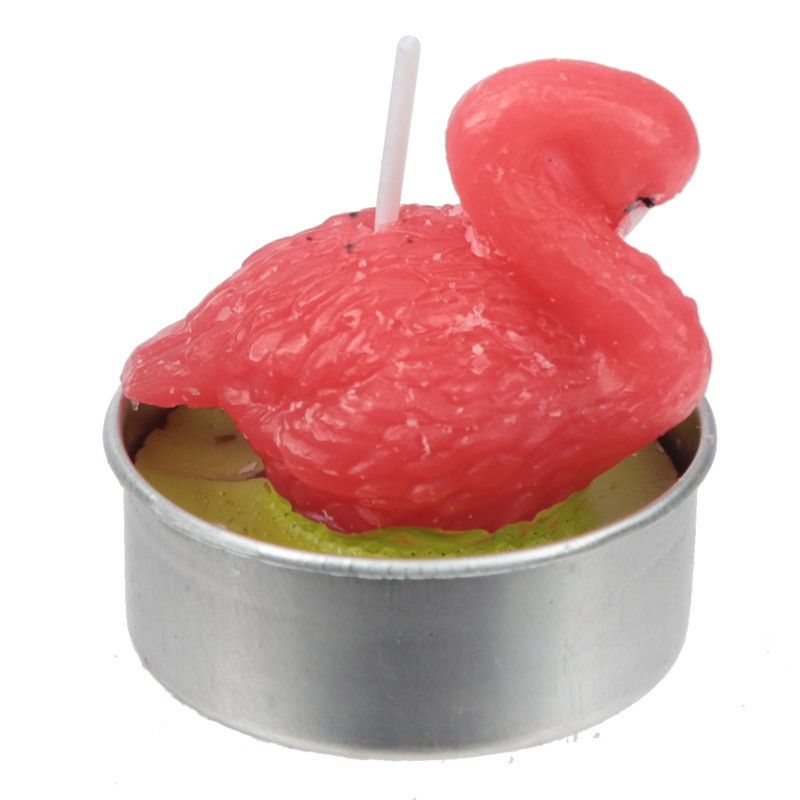 Tea Light Candle - Flamingo