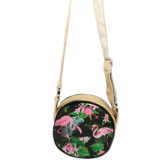 Eco Round Bag - Small - Flamingos