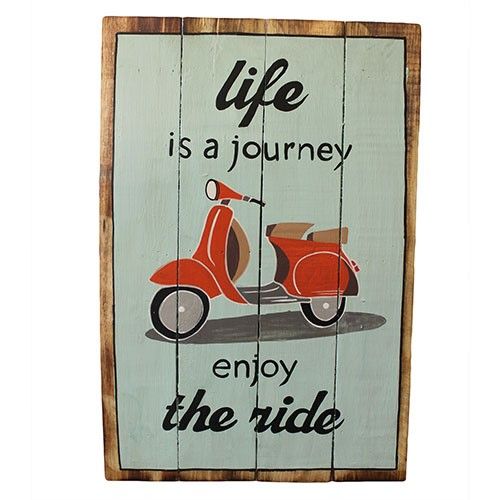 Rough Wooden Signs - Life's a Journey