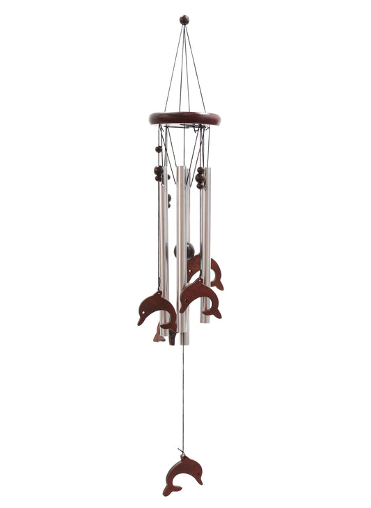 Classic Wood and Tube Chime - Dolphins