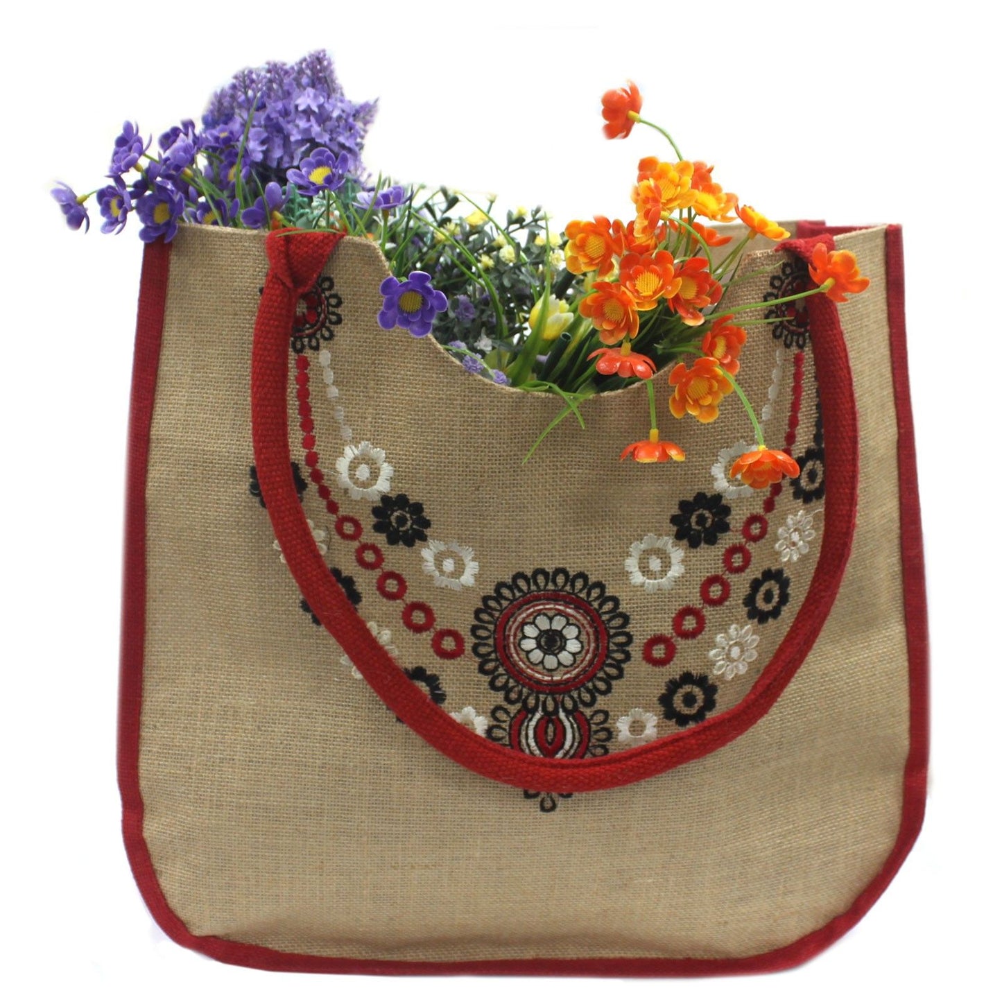 Posh Emb Shopping Bag - 35x40x15cm Des 2