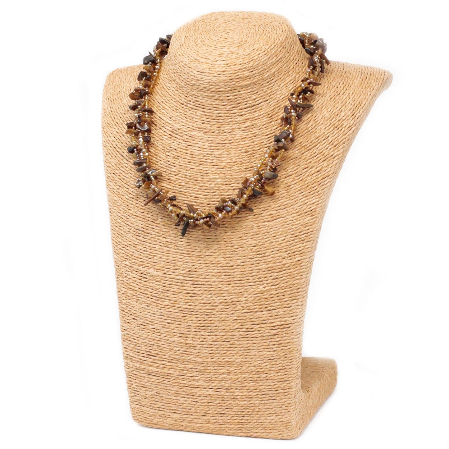 Chipstone & Bead Necklace - Tiger Eye