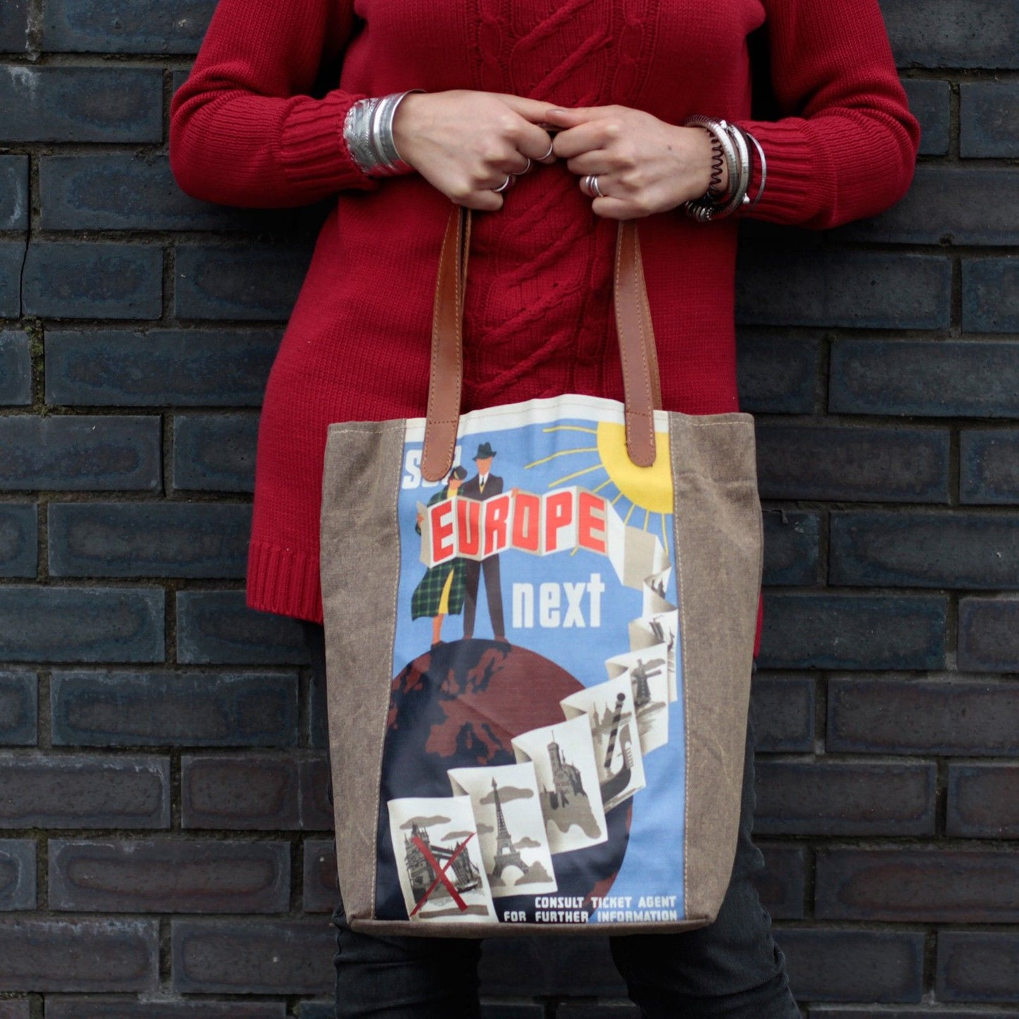 Vintage Travel Bag - Europe