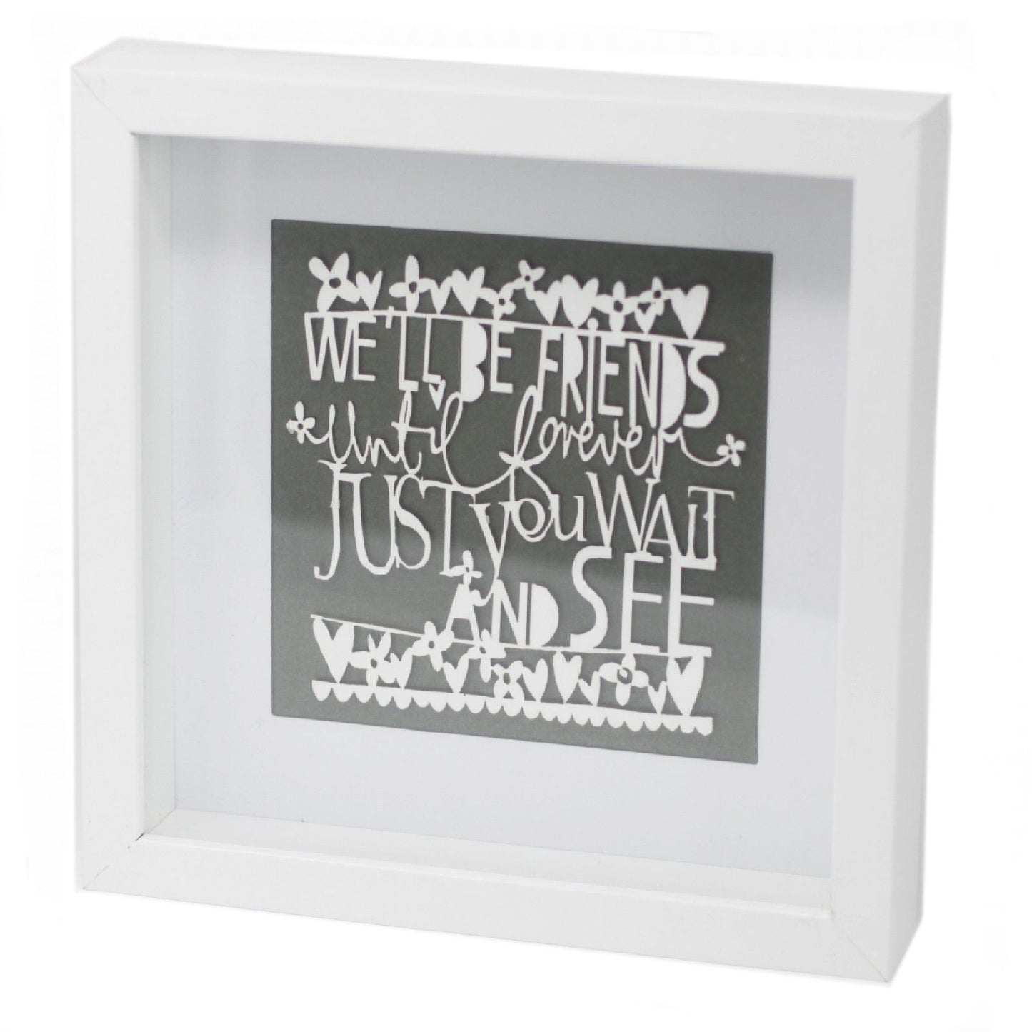 Paper Cutout White Picture Frame - Friends