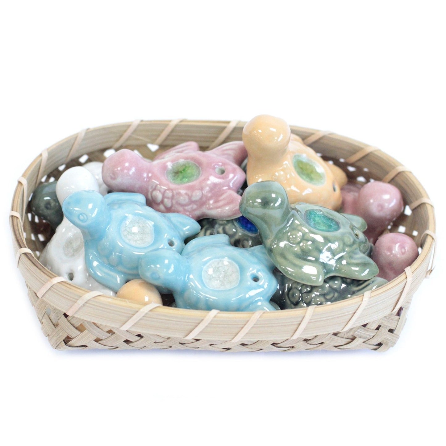 Ceramic Incense Holder - Turtle (asst cols)