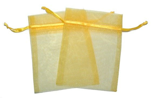 Med Organza Bags - Yellow