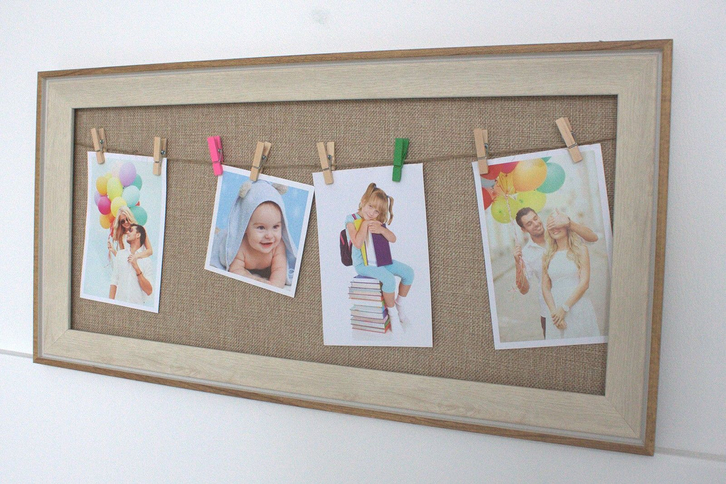 Med DIY Peg Photo Frames - Natural Jute