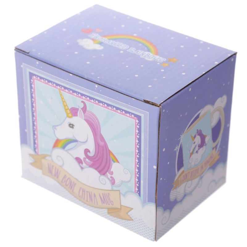 I Don't Believe in Humans Unicorn New Bone China Mug