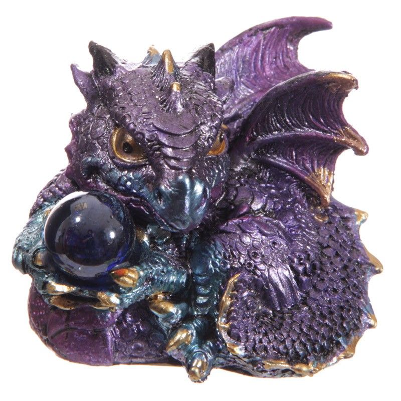 Cute Baby Dragons with Crystal Ball