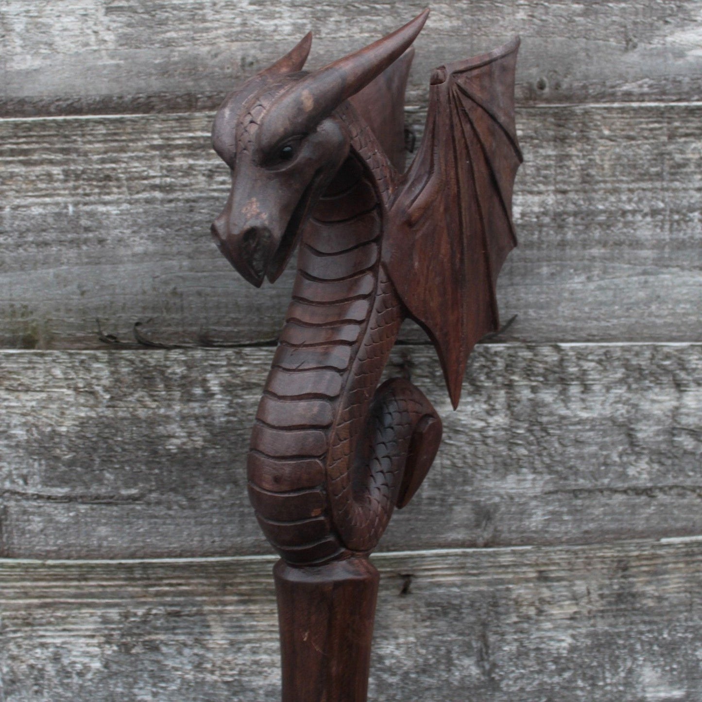 Ceremonial Staff - Dragon with Wings