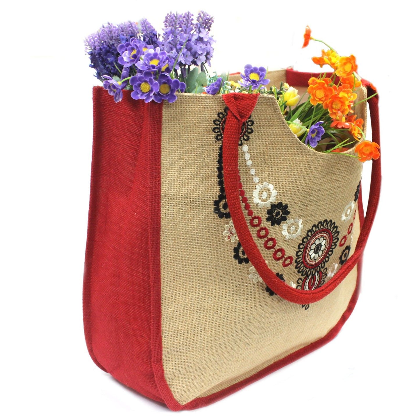 Posh Emb Shopping Bag - 35x40x15cm Des 2