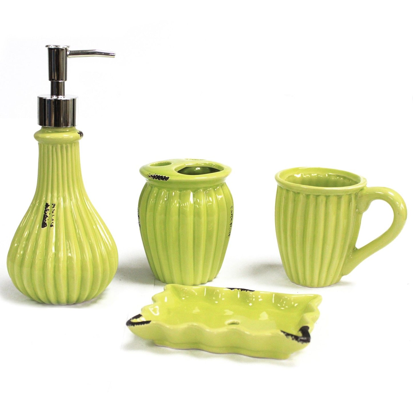 Vintage Bath Set - Lime
