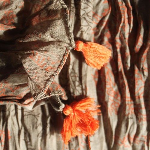 Antique Tassel Scarves - Lilac Rose