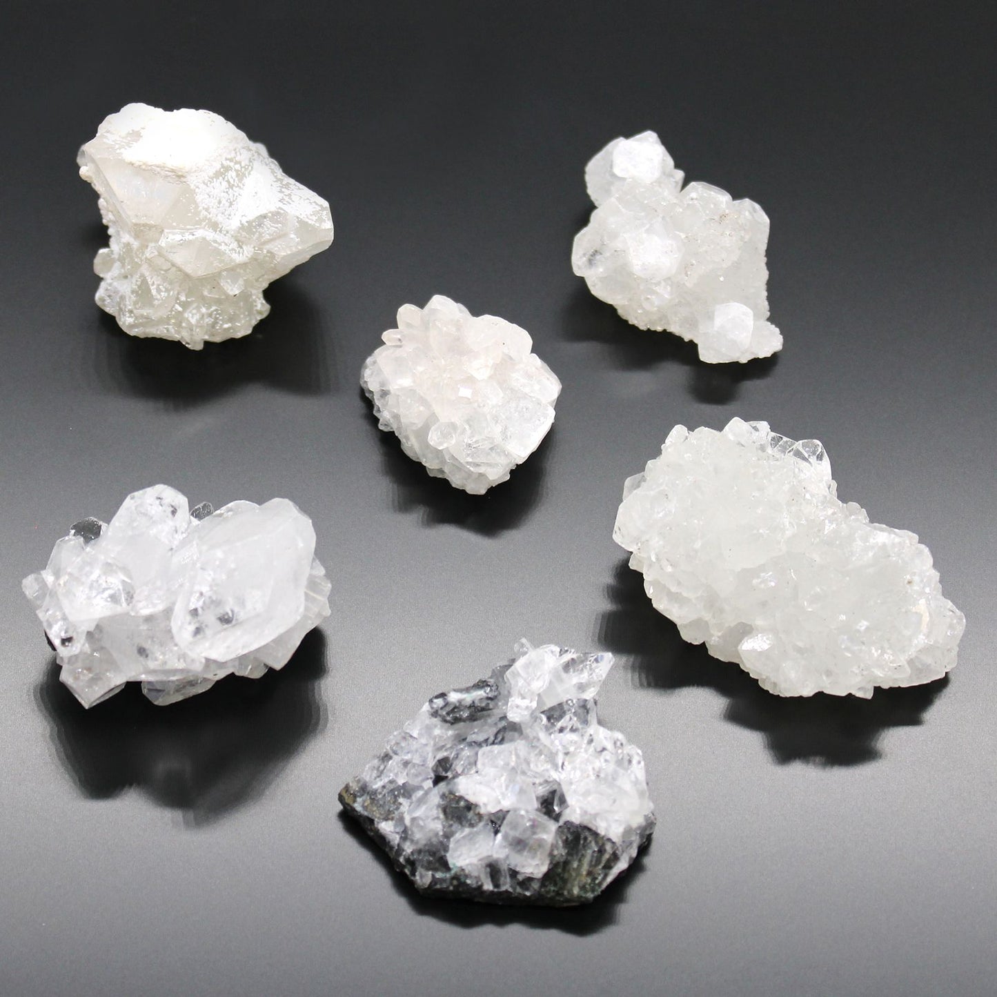 White Apophyllite Clusters 20-30mm