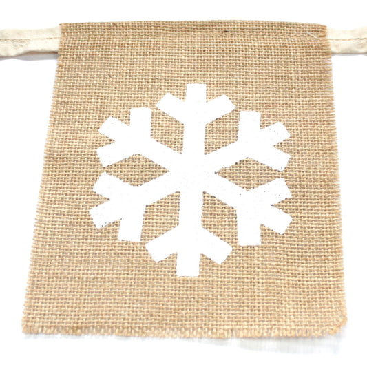 Natural Bunting - MERRY CHRISTMAS