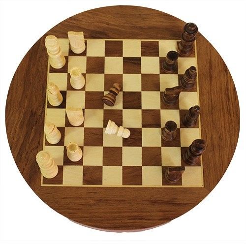 Round Wooden Set with Draws - 30cm