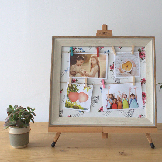 Small DIY Peg Photo Frames - Floral