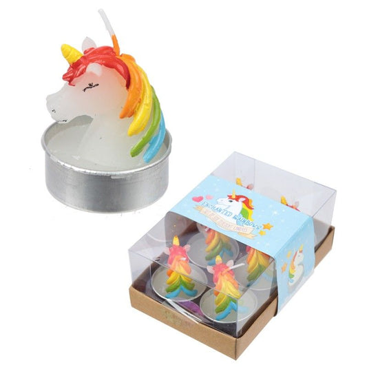 Tea Light Candle - Enchanted Rainbow Unicorn