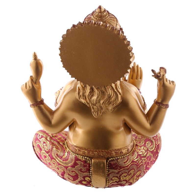 Gold and Red Ganesh Figurine