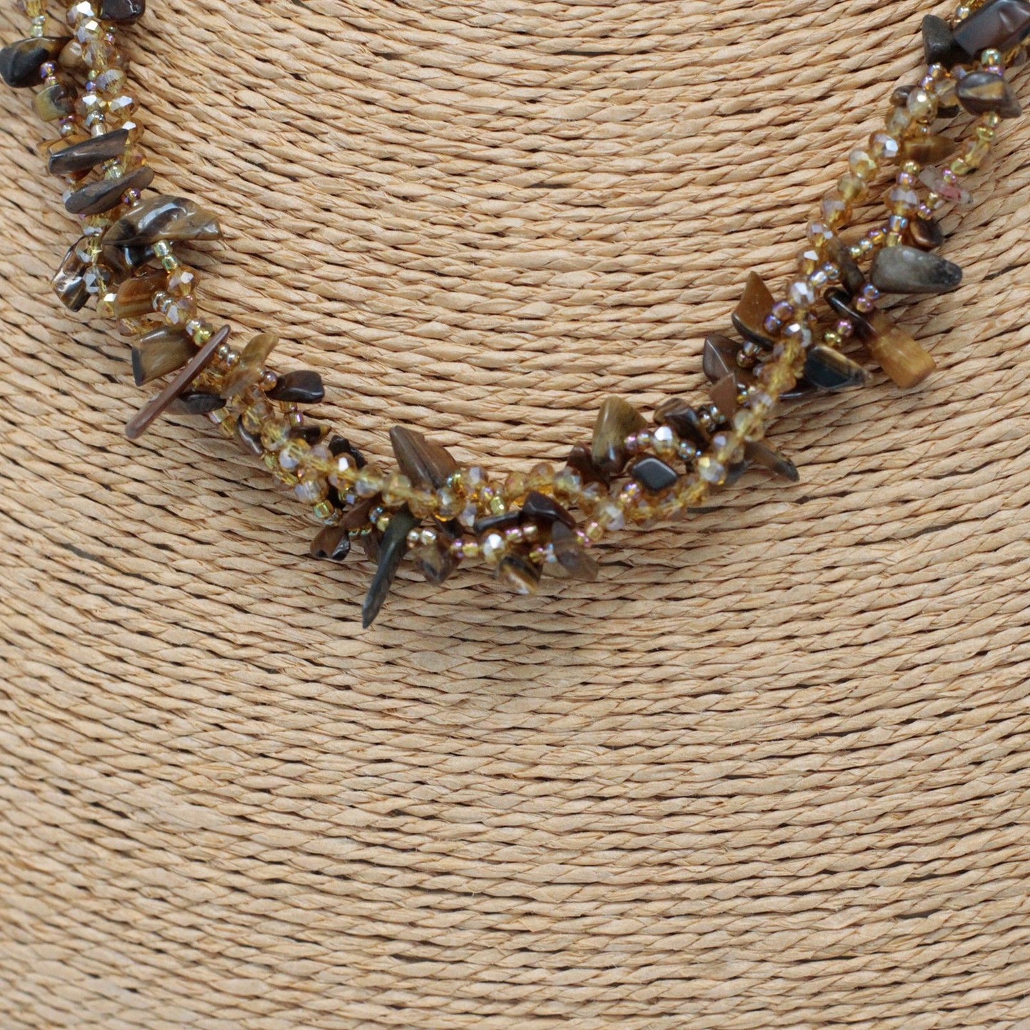 Chipstone & Bead Necklace - Tiger Eye