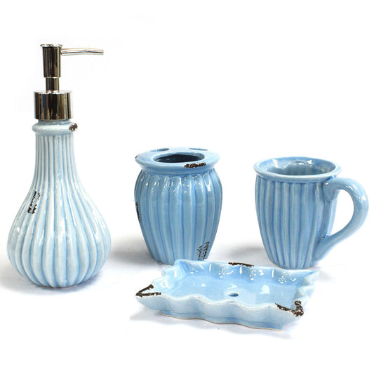 Vintage Bath Set - Powder Blue