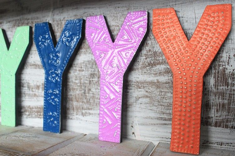 Letter "Y" - Assorted Colours - 15cm