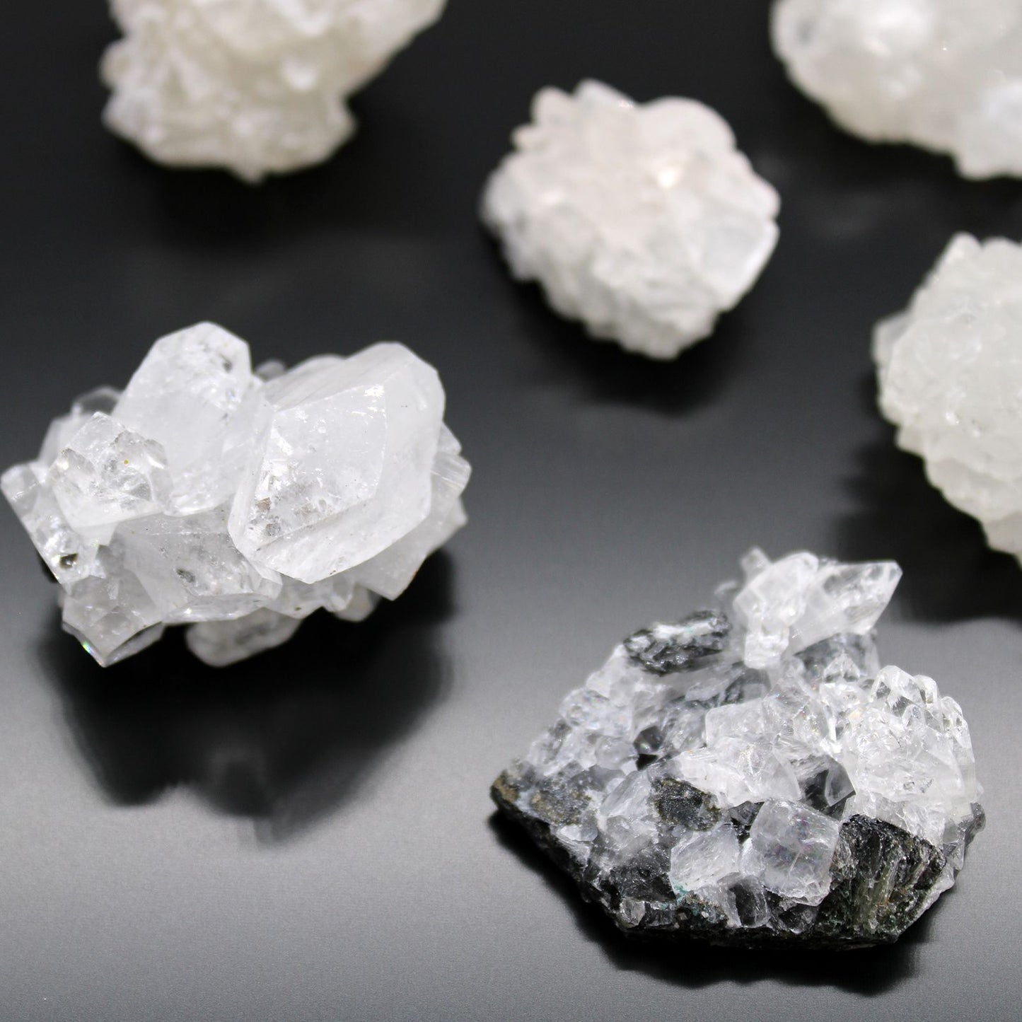 White Apophyllite Clusters 20-30mm