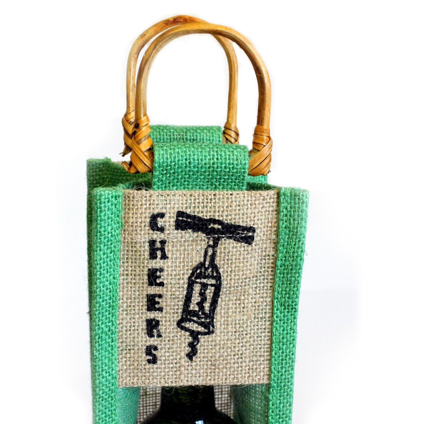 Cane Handle & PVC pannel - Green - Corkscrew