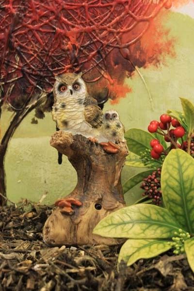 Gartenlichter & Bewegungsmelder Eule und Baby