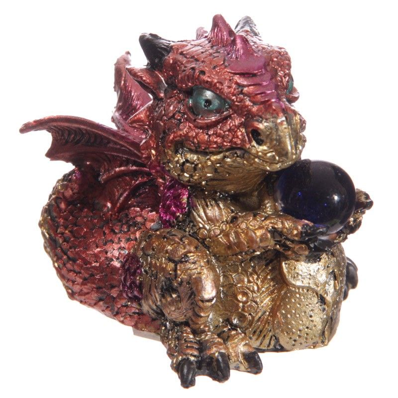 Cute Baby Dragons with Crystal Ball